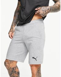 PUMA - Essentials - pantaloncini grigi da 10 pollici con logo - Lyst