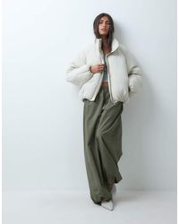 ASOS - Short Funnel Neck Padded Jacket - Lyst