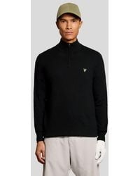 Lyle & Scott - Mid Knits Golf Polyblend Quarter Zip Jumper - Lyst