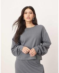 ARRANGE - Textured Jersey Boxy Top Co-ord With Pleat Sleeve Detail - Lyst