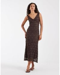 ONLY - – spitzen-maxikleid - Lyst