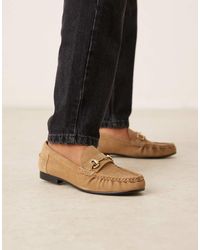 Mango - Suede Snaffle Loafers - Lyst