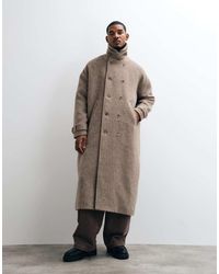 Weekday - Premium Hairy Wool & Alpaca Blend Coat - Lyst