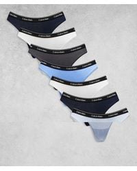 Calvin Klein - Icon Logo 7 Pack Thongs - Lyst
