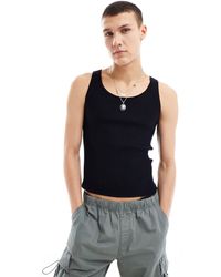 Collusion - Ribbed Knitted Singlet - Lyst