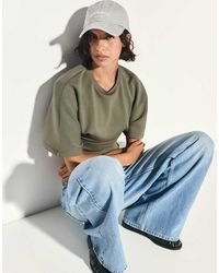 Pull&Bear - Modal Batwing Sleeve T-shirt - Lyst