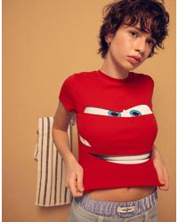 Bershka - T-shirt à manches courtes avec imprimé cars - Lyst