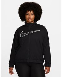 Nike - Swoosh Run Plus Dri-fit Zip Through Fleece Jacket - Lyst