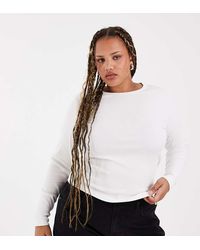 Vero Moda - Fine Rib Long Sleeved Top - Lyst