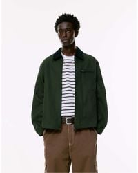 Pull&Bear - Veste avec col en velours côtelé - Lyst