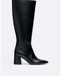Stradivarius - Block Heel High Boots - Lyst