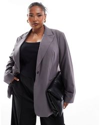 ASOS - Asos Design Curve Tailored Relaxed Blazer - Lyst