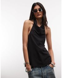 Weekday - Drape Backless Top With Metal Clasp - Lyst