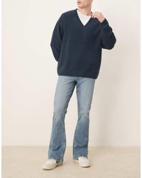ASOS - Jeans A Zampa Elasticizzato Lavaggio Chiaro - Lyst