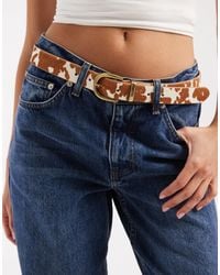 Levi's - – schmaler gürtel mit kuhfellmuster - Lyst