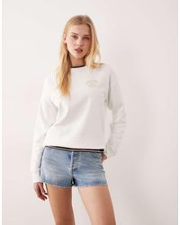 GANT - Small Vintage Logo Crew Neck Sweatshirt - Lyst