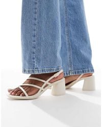 Stradivarius - Cross Strap Heeled Sandal - Lyst