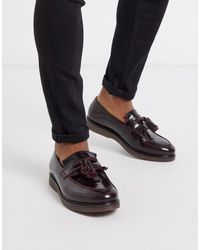 H by Hudson Calne Kiltie Tassel Loafers - Red