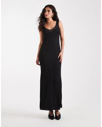 Calvin Klein - Fine Knit Maxi Dress - Lyst
