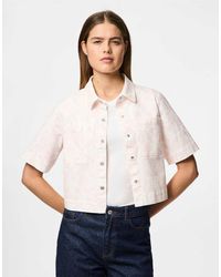 Pieces - Overhemd Met Korte Mouwen - Lyst