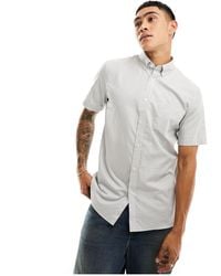 Lacoste - Short Sleeve Check Shirt - Lyst
