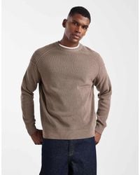 Only & Sons - Trui Met Ronde Hals En Verlaagde Schouders - Lyst