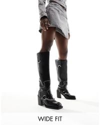 Public Desire - Nashville Knee Boot With Hardware - Lyst