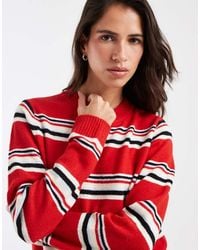 ASOS - Stripe Crew Neck Jumper - Lyst