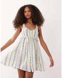 Wednesday's Girl - Wednesdays Girl Floral Mini Dress - Lyst