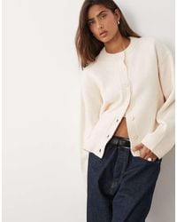ASOS - Boxy Cardigan With Side Split Detail - Lyst