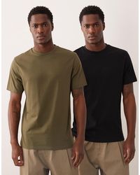 ASOS - – 2er-pack basic-t-shirts - Lyst