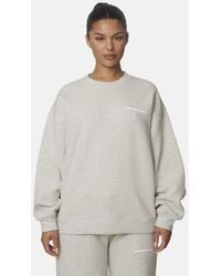 Good For Nothing - Oversized Cotton Fleece Crewneck Sweatshirt - Lyst