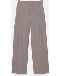 Pull&Bear - Wide Leg Tailored Darted Trousers - Lyst