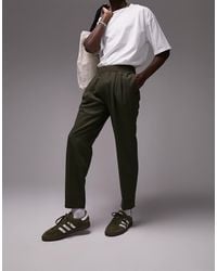 TOPMAN - – schmal zulaufende hose aus hochwertigem wollmix - Lyst