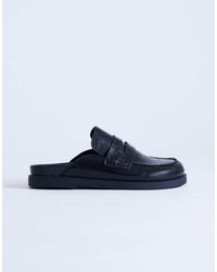 TOPSHOP - Addie Real Suede Mule Loafer - Lyst