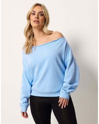 Yours Clothing - Off Shoulder Sweatshirt - Lyst