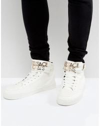 versace jeans high top sneakers