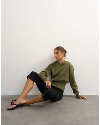 TOPSHOP - Knitted Clean Cinch Waist Batwing Sleeve Jumper - Lyst