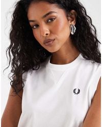 Fred Perry - Peached Jersey Tank Top - Lyst