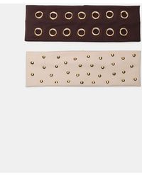 Stradivarius - Set Of 2 Headbands With Studs - Lyst