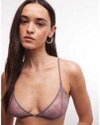 Weekday - Soft Lace Triangle Bra - Lyst