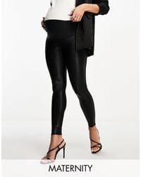 Spanx - Mama Faux Leather High Waist Sculpting leggings - Lyst