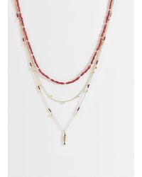 ASOS - Muti-Row Necklace With Fish Charm - Lyst
