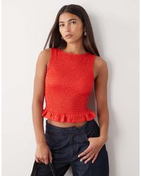 Noisy May - Sleeveless Shir Top - Lyst