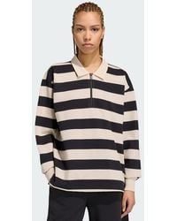 adidas - Sportswear Essentials Contemporary French Terry Longsleeve Polo - Lyst