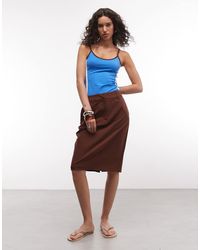 ASOS - Tailored Knee-length Pencil Skirt - Lyst