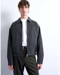 TOPMAN - Suede Effect Jacket - Lyst