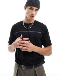 Jack & Jones - Oversized T-shirt With Chest Stripe Logo - Lyst