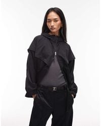 Nike - Chaqueta De Chándal Negra Extragrande De Tejido Liso De - Lyst