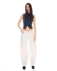Bershka - Low-Rise Baggy Barrel Jeans - Lyst